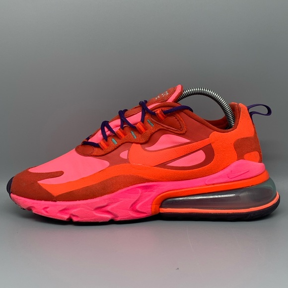 Nike Air Max 270 React Mystic Red Shoes AT6174-600 Women's Sz 10 - Picture 7 of 10